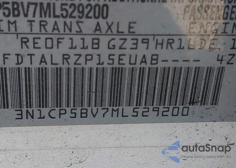 2021 Nissan Kicks S Xtronic Cvt z USA, uszkodzony, nr VIN 3N1CP5BV7ML529200